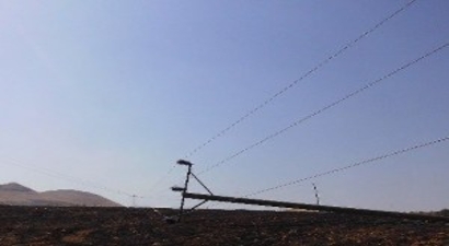 Yine Anız Yangını, 6 Köy Elektriksiz Kaldı