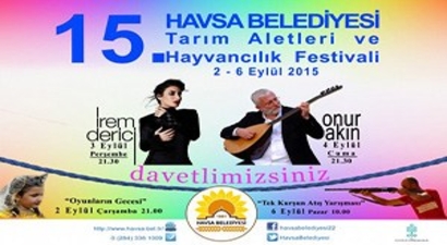Havsa Belediyesi 15. Tarım Aletleri ve Hayvancılık Festivali`ne Doğru