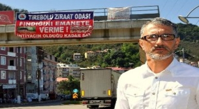 Üreticiye `Emanet Fındık` Protestosu
