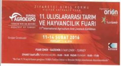 Türkiye`nin En Büyük Tarım Fuarı İzmir`de