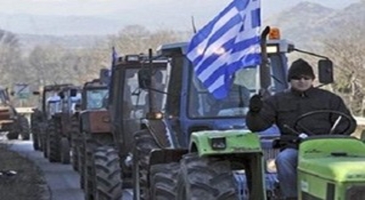 Yunanistan`da Çiftçi Eylemi