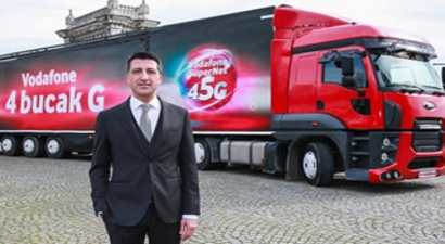 Vodafone `4BUCAKG` Tırı 4.5G İçin Yollarda