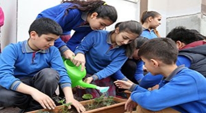Minik Öğrencilere Organik Tarım Yapma Fırsatı