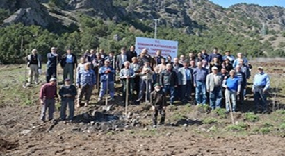 Osmancık`ta 110 Ceviz Fidanı Toprakla Buluştu
