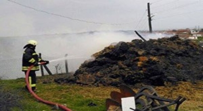 Tekirdağ`da Balya Yangını