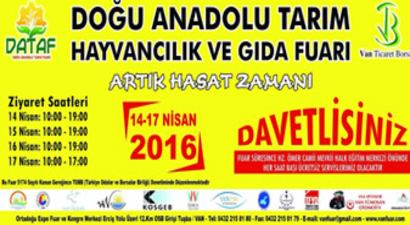 Van DATAF Fuarı`na Hazır