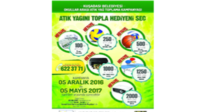 Kuşadası`nda Atık Yağ Toplama Kampanyası