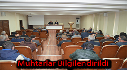 Muhtarlara Nitratlı Gübre Konusunda Bilgilendirme