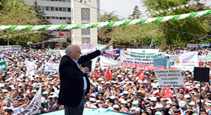 Binlerce Çiftçi Başkent`te Bir Araya Geldi