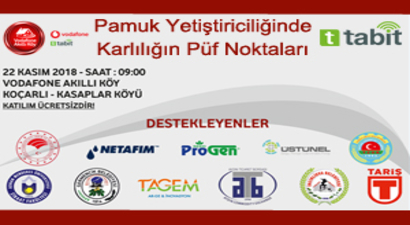 Pamukta Karlılığın Püf Noktaları, Vodafone Akıllı Köy`de Konuşulacak