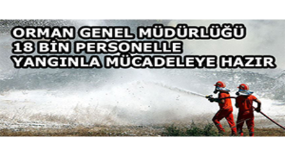 Orman Genel Müdürlüğü 18 Bin Personelle Yangınla Mücadeleye Hazır