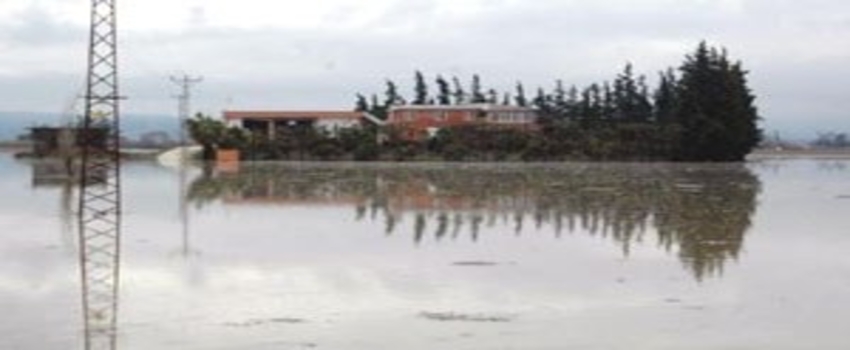 Hatay`da Tarım Arazileri Su Altında Kaldı