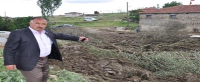 Sorgun ve Yozgat`ta dolu yağışı zarara yol açtı