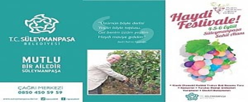 Trakya Bağ Bozumu Ve Ekoloji Festivali Programı Belli Oldu