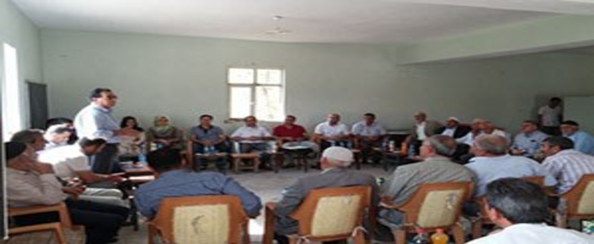 Bingöl`de Çiftçilere Bilgilendirme Toplantısı