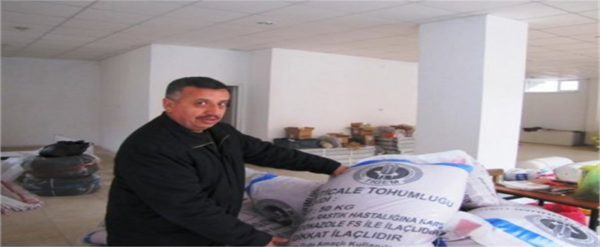 Hisarcık`da Çiftçilere Sertifikalı Tohumluk
