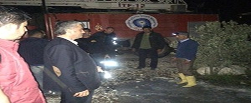Demre`de Sulama Kooperatifinin Deposu Yandı