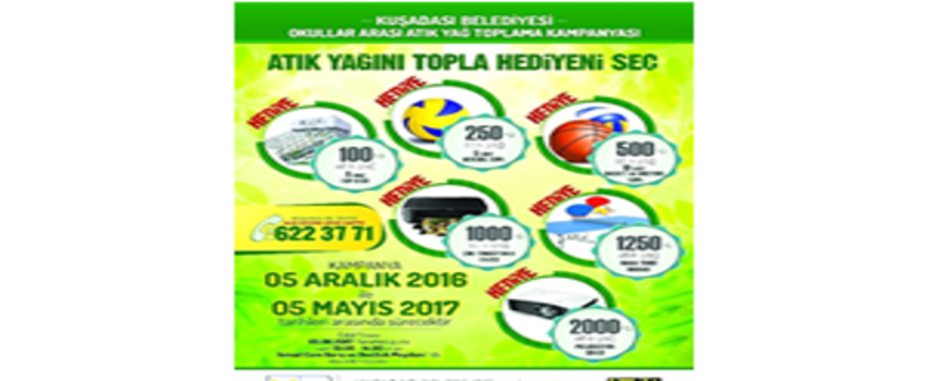 Kuşadası`nda Atık Yağ Toplama Kampanyası