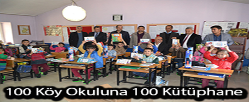 100 Köy Okuluna 100 Kütüphane Projesi Yüzleri Güldürüyor